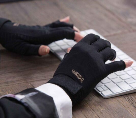 copper compression gloves